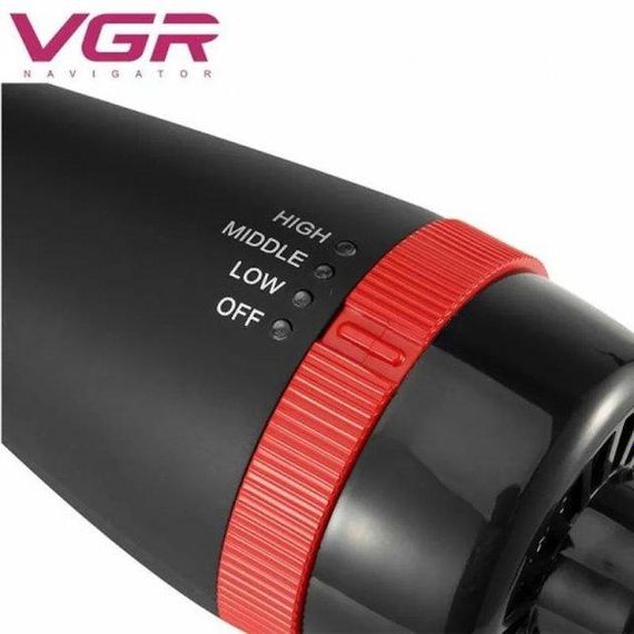 Фен щітка стайлер VGR V-416 гребінець для укладання і завивки волосся з насадками | Зображення 2
