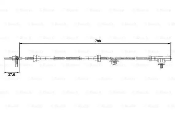 Датчик ABS TOYOTA AYGO, PEUGEOT 107, CITROËN C1, BOSCH (0265007687) | Зображення 4