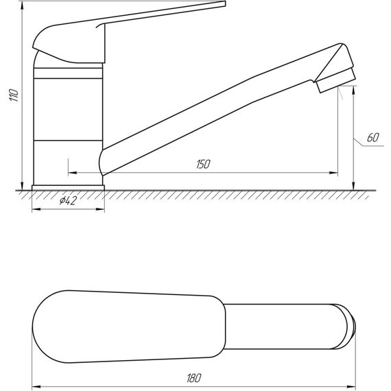 Змішувач для раковини Globus Lux Koln GLK-0203M | Зображення 1
