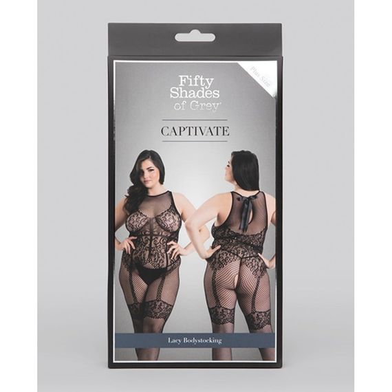 Ажурний комбінезон Fifty Shades of Grey Captivate Plus Size Black sexstyle | Зображення 2