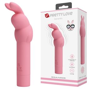 Вибратор в форме кролика PRETTY LOVE Gerardo для клитора, розовый, 13.6 х 3.2 см sexstyle