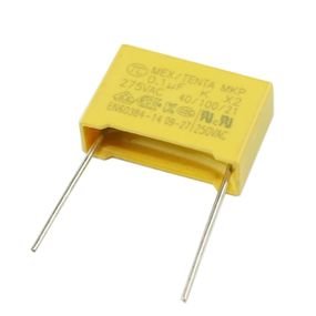 Конденсатор переменного тока предохранительный x2 0.1uf 275vac 15mm
