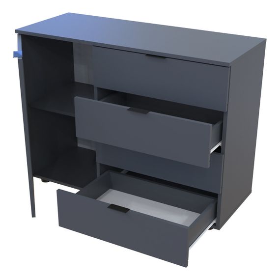 Комод в гостиную Doros Гелар GС1 100х40х81,2 см Графит (DRS-011288) | Зображення 2