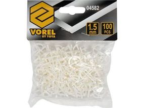 Хрестики дистанційні багаторазові для плитки VOREL : тип U, 1,5 мм. 100 (Уп/Шт.) 4582