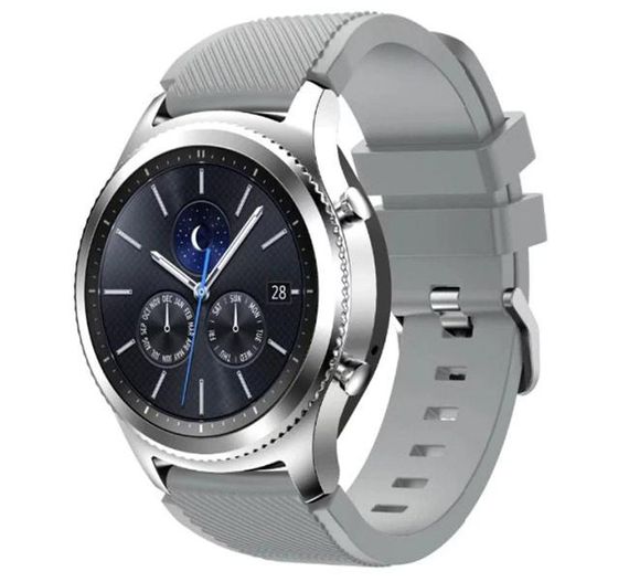 Силиконовый ремешок Primo для часов Samsung Gear S3 Classic SM-R770 / Frontier RM-760 - Grey