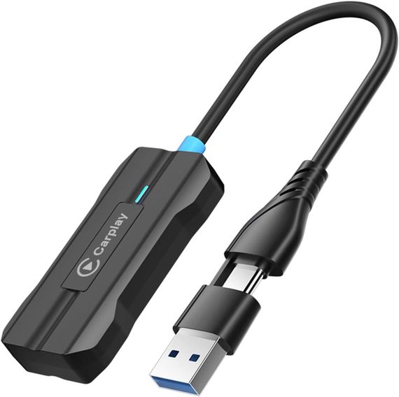 Бездротовий автомобільний USB адаптер PLCPDM, перехід з дротового на бездротове підключення, стабільне з’єднання