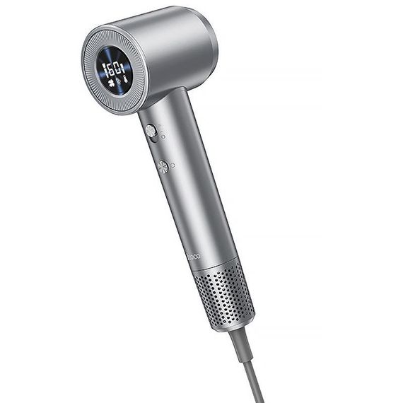 Фен для волос Hoco HP10 with digital display (1600W) Gray | Зображення 2