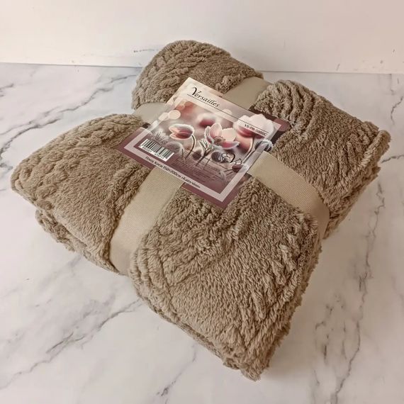 Плед Versailles Косы VS-PB-3000C 150х200 см капучино | Зображення 3