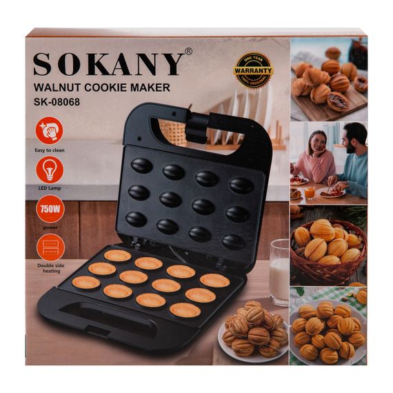 Електрична горішниця Sokany 750 Вт з антипригарним покриттям SK-08068 | Зображення 7