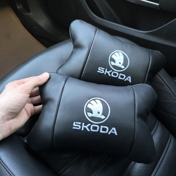 Автоподушки с логотипом Skoda Шкода, Подушка для сиденья для автомобильного кресла FG-23 | Зображення 8
