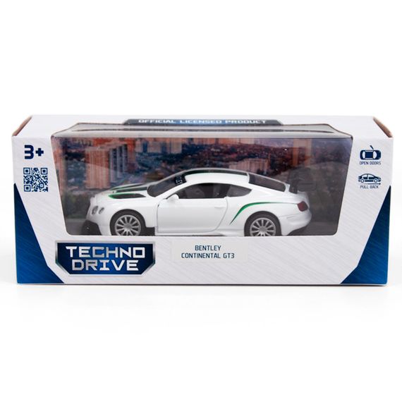 Дитяча автомодель BENTLEY CONTINENTAL GT3 TechnoDrive 250258 білий | Зображення 9