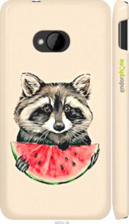 Чохол на HTC One M7 Єнотик з кавуном "4605c-36-2448"