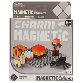 Детский магнитный конструктор Minecraft 9967, 28 деталей