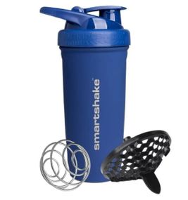 Шейкер спортивний SmartShake металевий Reforce Stainless Steel 30oz/900 мл Navy Blue (11153101)