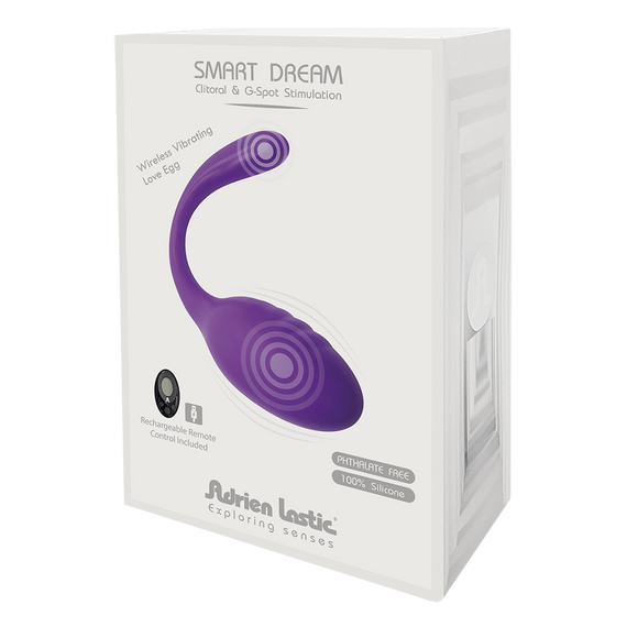 Віброяйце зі стимулятором клітора Adrien Lastic Smart Dream II з пультом LRS, можна під одяг sexstyle | Зображення 1