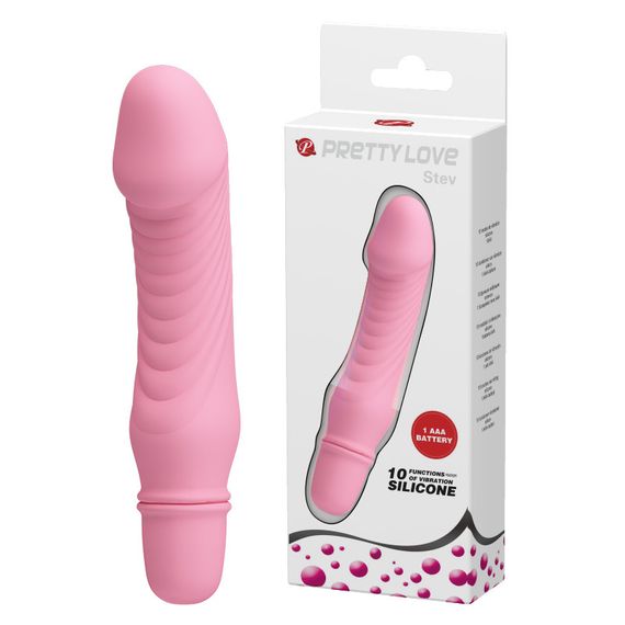 Вібратор - Pretty Love Stev Vibrator Light Pink Sex Aura