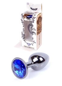 Анальна пробка -Jewellery Dark Silver PLUGDark Blue Sex Aura