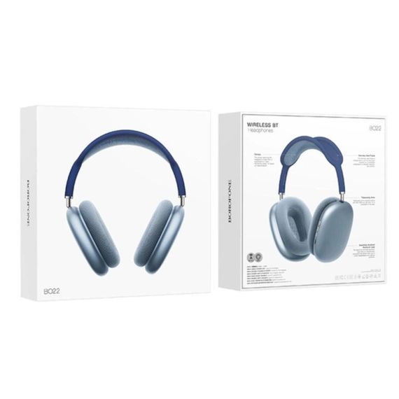 Бездротові навушники BOROFONE BO22 Elegant BT headphones Blue | Зображення 2