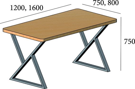 Стол Metall-design Спай | Зображення 7