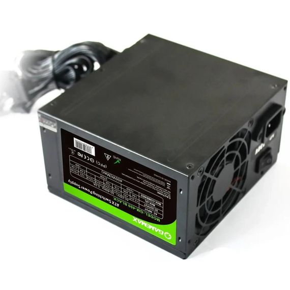 Блок питания Gamemax GM-400-8CM Black | Зображення 1