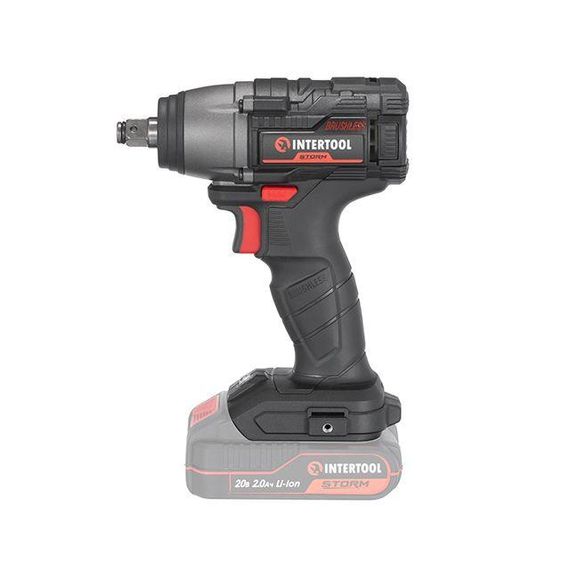 Гайкокрут ударний акумуляторний з безщітковим двигуном 20 В, 300 Nm, 0-2500 об/хв, 0-3000 уд/хв, 1/2", без ЗП | Зображення 1