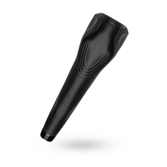Ергономічний мастурбатор для чоловіків із вібрацією Satisfyer Men Wand, чорний Sex Aura | Зображення 3