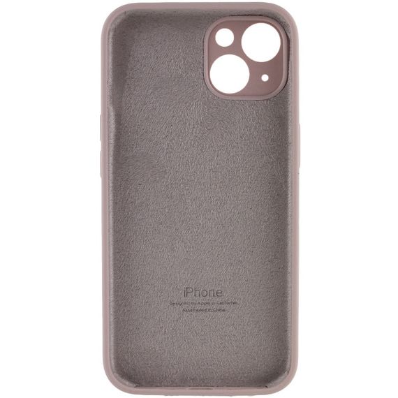Чохол Silicone Case Full Camera Protective (AA) для Apple iPhone 15 (6.1") Сірий / Lavender | Зображення 1