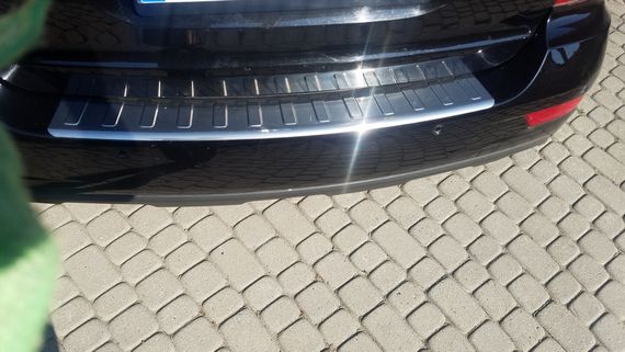 Накладки на задній бампер OmsaLine (нерж) Матова для Mercedes ML W164 | Зображення 1
