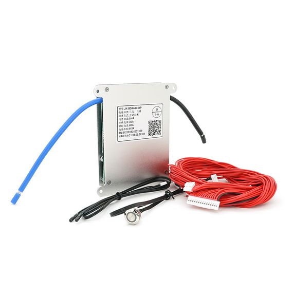 BMS плата JK-BD4A24S4P Li-Ion/LiFePo4/LTO 8S-24S, 40A, CAN/RS485, 2.8mΩ, Bluetooth, Ballance 0.4A + кнопка | Зображення 2