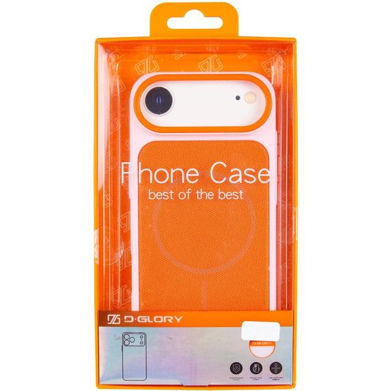 Чохол PC Textile Hybrid with Magnetic Fit для Apple iPhone 17 Air (6.5") Pink / Orange | Зображення 5