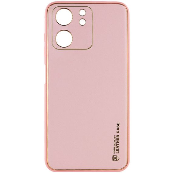 Кожаный чехол Xshield для Xiaomi Redmi 13C / Poco C65 Розовый / Pink