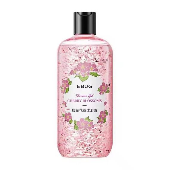 Зволожувальний гель для душу з ароматом пелюсток сакури Ebug Flower Shower Gel, 500 мл