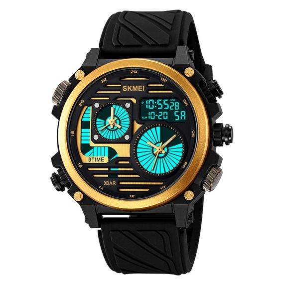 Skmei 2202PBKGD Black-Gold | Зображення 1