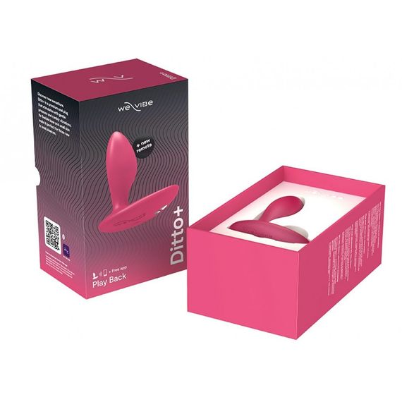 Анальна пробка з вібрацією We-Vibe Ditto+ Cosmic Pink з пультом та керуванням з телефону | Зображення 9