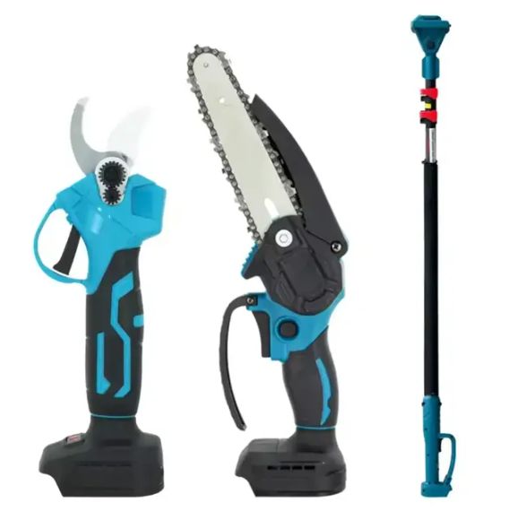 Набір акумуляторного інструменту Секатор 36 В + Акумуляторна мініпила 6"+ штанга 155 см (Ножиці садові) | Зображення 3