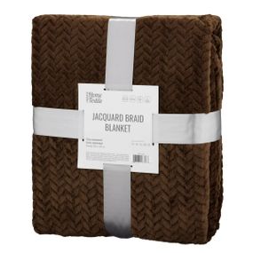Плед Ardesto JaСquard Braid ART0206JB 200х220 см коричневый