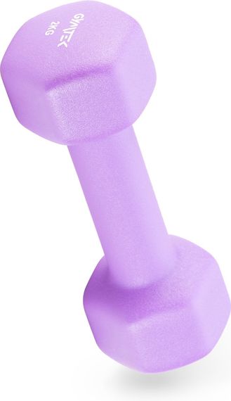 Гантелі для фітнесу неопренові Gymtek Hex 2х2кг бузковий | Зображення 5