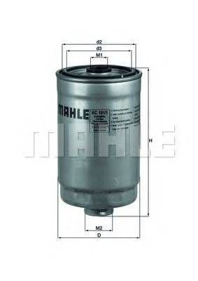 Фільтр палива MAHLE ORIGINAL KC1011 на HYUNDAI ix20 (JC)