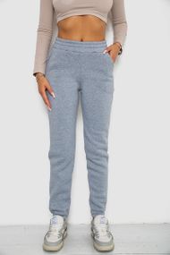 Спортивные штаны женские на флисе, цвет серый, 238R58641-3