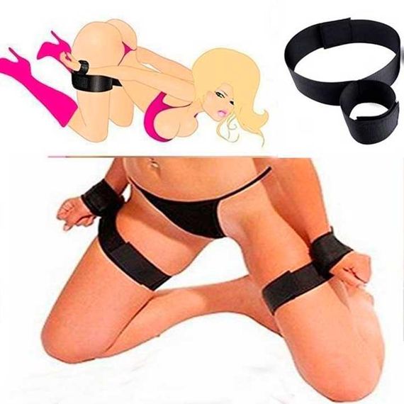БДСМ фиксаторы рук и ног "Black Bondage", Cадо-мазо атрибутика | Зображення 1