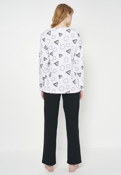 Піжама жіноча з геометричним малюнком, 2XL | Зображення 1