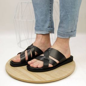 Шльопанці чоловічі  583405 Чорні  40 41 42 43 44 45