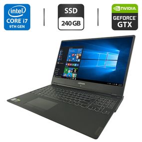 Ігровий ноутбук Lenovo Legion Y540-15IRH / 15.6" (1920x1080) IPS / Intel Core i7-9750H (6 (12) ядер по 2.6 - 4.5 GHz) / 16 GB DDR4 / 240 GB SSD / nVidia GeForce GTX 1650, 4 GB GDDR6, 128-bit / WebCam б/в