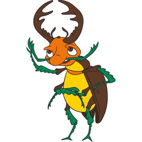 Роспись на холсте "Жук-олень" 15055-AC 25x30 см