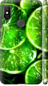 Чохол на Xiaomi Redmi Note 6 Pro Зелені часточки лимона "852m-1551-2448"