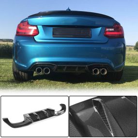Дифузор заднього бампера V6 (для F87 M2/M2С, Карбон) для BMW 2 серія F22/23 2014-2021 рр