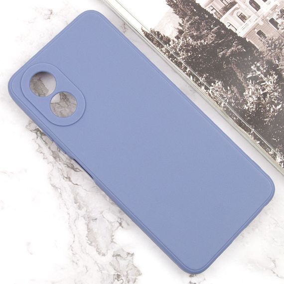 Силіконовий чохол Candy Full Camera для Oppo A38 / A18 Блакитний / Mist blue | Зображення 1