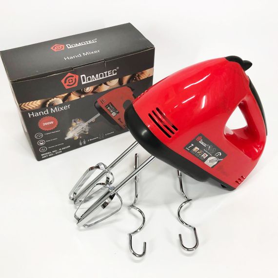 Кухонний ручний міксер хороший DOMOTEC, Міксер двованчиковий побутовий блендер ручний BZ-98 | Зображення 1