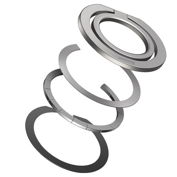 Тримач для телефону Baseus Halo Series Foldable Metal Ring (Single ring) (SUCH00001) Silver | Зображення 4