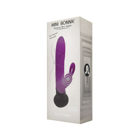 Вибратор с вращением ствола Adrien Lastic Mini Bonnie с петелькой для пальчика | Зображення 4